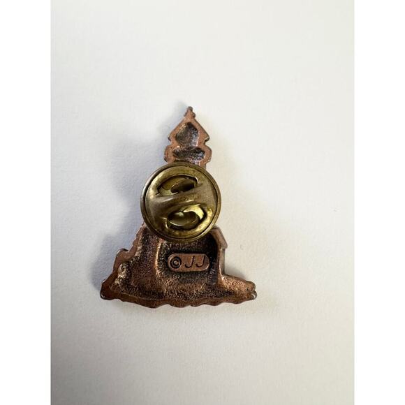 JJ JONETTE Copper Lighthouse Pin (Jonette Jewelry Company) - Picture 3 of 4